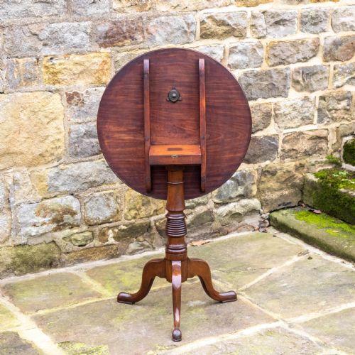 GEORGIAN MAHOGANY TILT TOP TRIPOD SUPPER TABLE GEORGE III - ADDITIONAL PHOTO 10