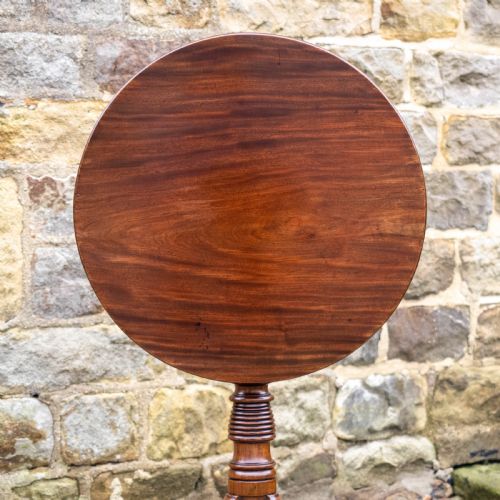 GEORGIAN MAHOGANY TILT TOP TRIPOD SUPPER TABLE GEORGE III - ADDITIONAL PHOTO 11