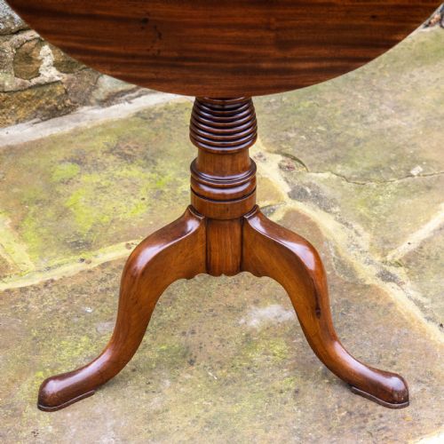 GEORGIAN MAHOGANY TILT TOP TRIPOD SUPPER TABLE GEORGE III - ADDITIONAL PHOTO 12