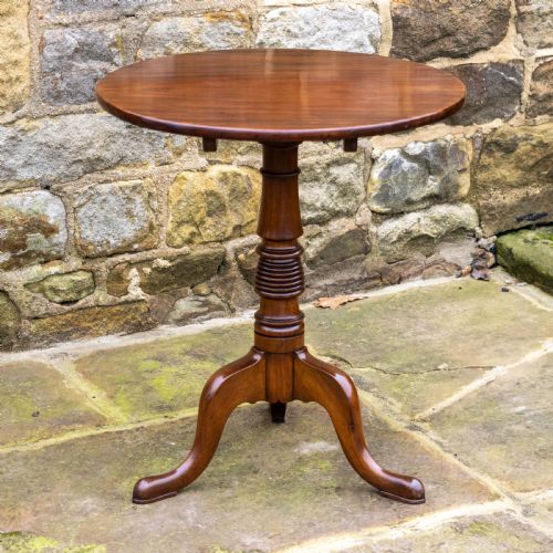 GEORGIAN MAHOGANY TILT TOP TRIPOD SUPPER TABLE GEORGE III - ADDITIONAL PHOTO 14