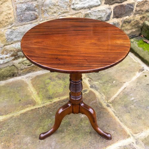 GEORGIAN MAHOGANY TILT TOP TRIPOD SUPPER TABLE GEORGE III - ADDITIONAL PHOTO 16