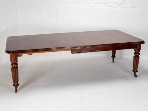 VICTORIAN MAHOGANY 8FT WIND OUT EXTENDING DINING TABLE - ADDITIONAL PHOTO 1