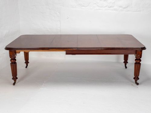 VICTORIAN MAHOGANY 8FT WIND OUT EXTENDING DINING TABLE - ADDITIONAL PHOTO 3