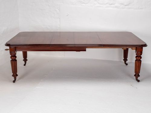 VICTORIAN MAHOGANY 8FT WIND OUT EXTENDING DINING TABLE - ADDITIONAL PHOTO 5