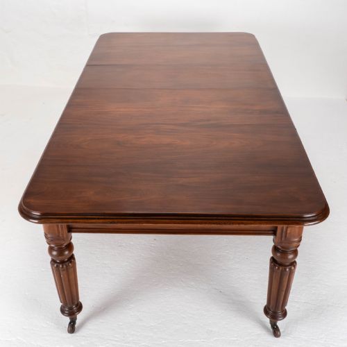 VICTORIAN MAHOGANY 8FT WIND OUT EXTENDING DINING TABLE - ADDITIONAL PHOTO 6