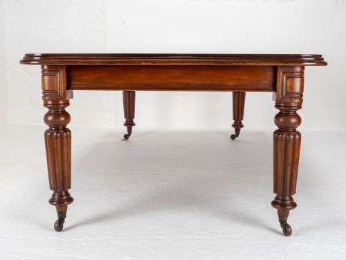 VICTORIAN MAHOGANY 8FT WIND OUT EXTENDING DINING TABLE - ADDITIONAL PHOTO 8