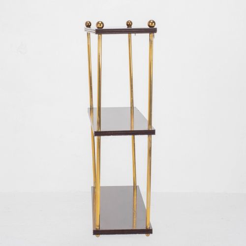 REGENCY MAHOGANY BRASS SMALL WALL HANGING SHELVES GEORGIAN - ADDITIONAL PHOTO 12