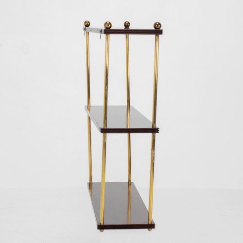 REGENCY MAHOGANY BRASS SMALL WALL HANGING SHELVES GEORGIAN - ADDITIONAL PHOTO 13