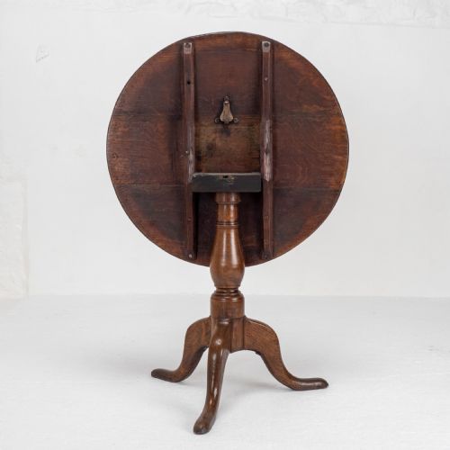GEORGE II OAK TILT TOP COUNTRY TRIPOD SUPPER TABLE GEORGIAN - ADDITIONAL PHOTO 9