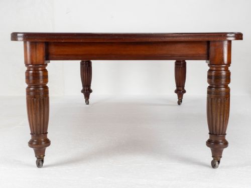 VICTORIAN MAHOGANY 8FT WINDOUT EXTENDING KITCHEN DINING TABLE JOSEPH FITTER - ADDITIONAL PHOTO 5