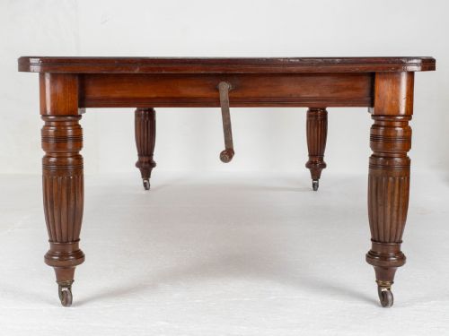 VICTORIAN MAHOGANY 8FT WINDOUT EXTENDING KITCHEN DINING TABLE JOSEPH FITTER - ADDITIONAL PHOTO 6
