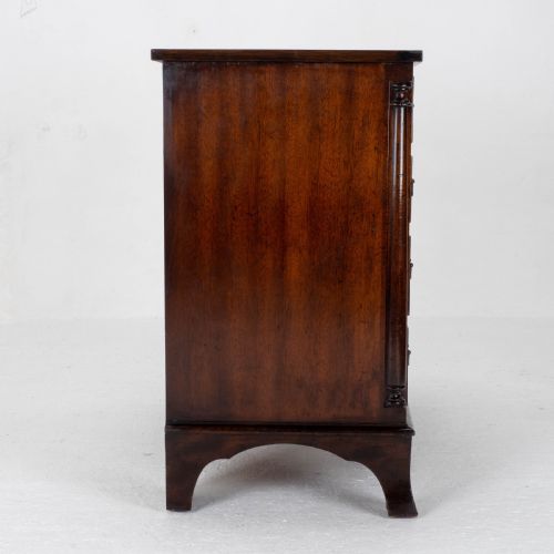GEORGIAN STYLE MAHOGANY CROSSBANDED CHEST OF DRAWERS EDWARDIAN GEORGE III - ADDITIONAL PHOTO 3