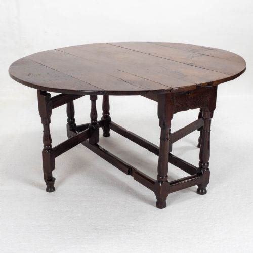EARLY C18TH GEORGE I OAK GATELEG COUNTRY DINING TABLE - ADDITIONAL PHOTO 3