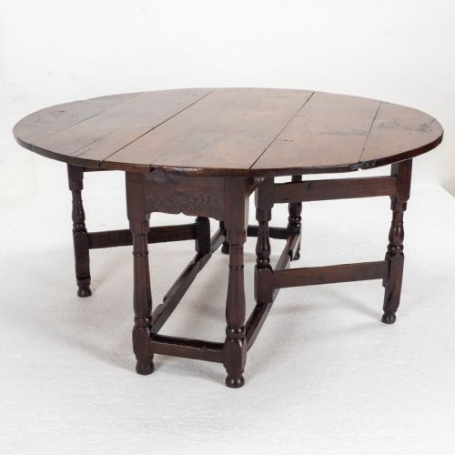 EARLY C18TH GEORGE I OAK GATELEG COUNTRY DINING TABLE - ADDITIONAL PHOTO 4
