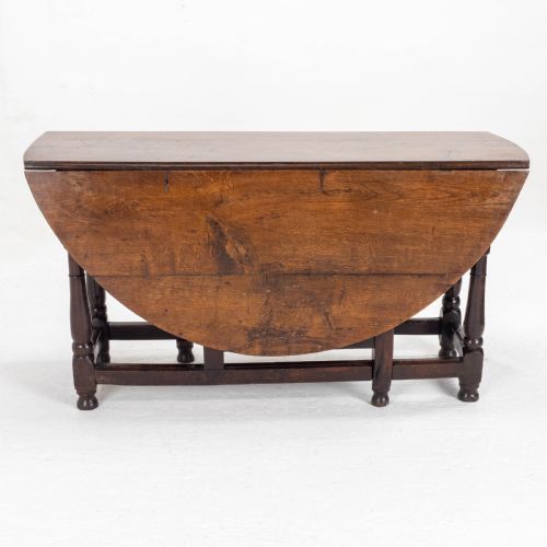 EARLY C18TH GEORGE I OAK GATELEG COUNTRY DINING TABLE - ADDITIONAL PHOTO 6