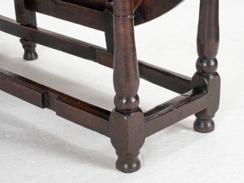 EARLY C18TH GEORGE I OAK GATELEG COUNTRY DINING TABLE - ADDITIONAL PHOTO 13
