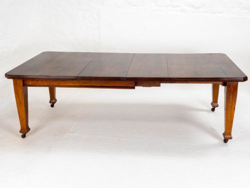 C1900 ARTS CRAFTS STYLE 8FT WALNUT EXTENDING KITCHEN DINING TABLE - ADDITIONAL PHOTO 4