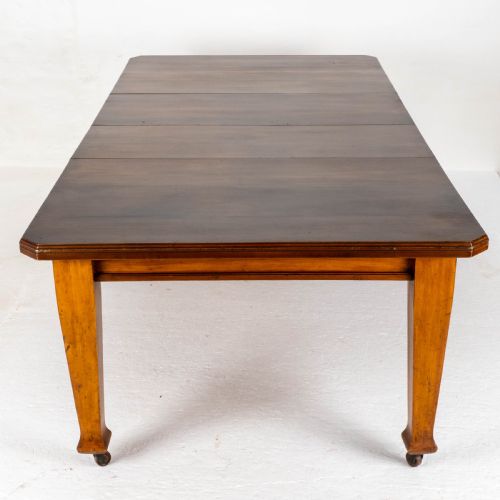 C1900 ARTS CRAFTS STYLE 8FT WALNUT EXTENDING KITCHEN DINING TABLE - ADDITIONAL PHOTO 5