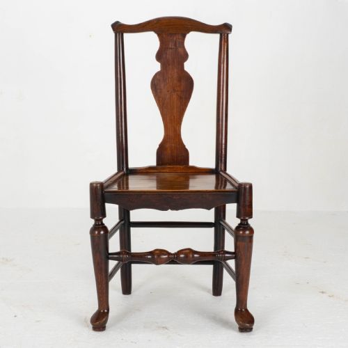 GEORGIAN ELM ASH STAFFORDSHIRE SHROPSHIRE COUNTRY SIDE CHAIR LATE C18TH - ADDITIONAL PHOTO 1