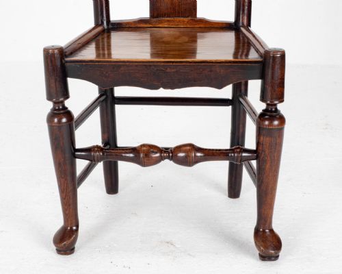 GEORGIAN ELM ASH STAFFORDSHIRE SHROPSHIRE COUNTRY SIDE CHAIR LATE C18TH - ADDITIONAL PHOTO 4