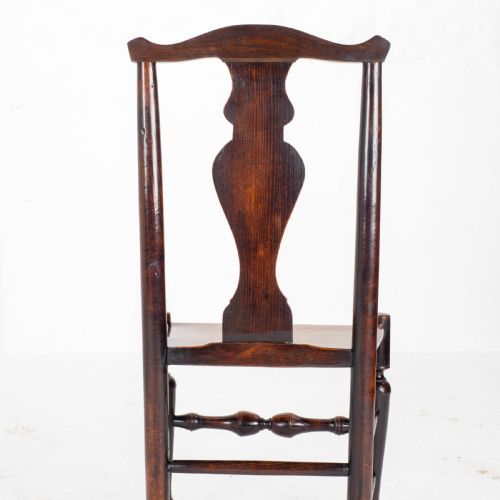 GEORGIAN ELM ASH STAFFORDSHIRE SHROPSHIRE COUNTRY SIDE CHAIR LATE C18TH - ADDITIONAL PHOTO 6