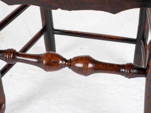 GEORGIAN ELM ASH STAFFORDSHIRE SHROPSHIRE COUNTRY SIDE CHAIR LATE C18TH - ADDITIONAL PHOTO 7