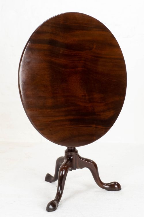 george ii mahogany birdcage tilt top tripod supper table georgian - CATEGORY: ANTIQUE TABLES - DATED 18TH CENTURY
