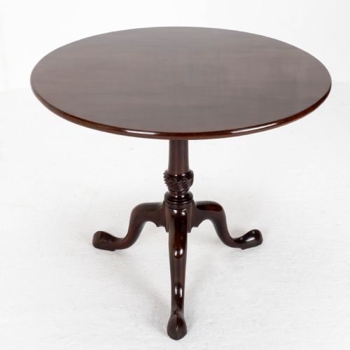 GEORGE II MAHOGANY BIRDCAGE TILT TOP TRIPOD SUPPER TABLE GEORGIAN - ADDITIONAL PHOTO 1