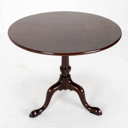 GEORGE II MAHOGANY BIRDCAGE TILT TOP TRIPOD SUPPER TABLE GEORGIAN - ADDITIONAL PHOTO 2