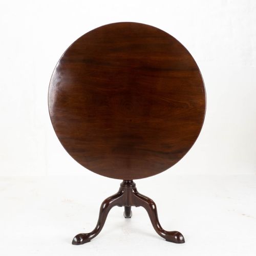 GEORGE II MAHOGANY BIRDCAGE TILT TOP TRIPOD SUPPER TABLE GEORGIAN - ADDITIONAL PHOTO 4