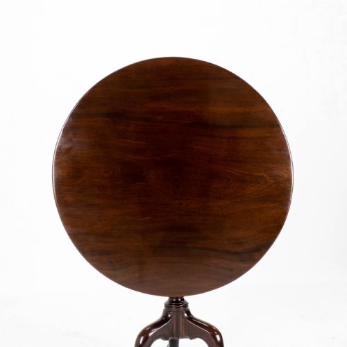 GEORGE II MAHOGANY BIRDCAGE TILT TOP TRIPOD SUPPER TABLE GEORGIAN - ADDITIONAL PHOTO 5