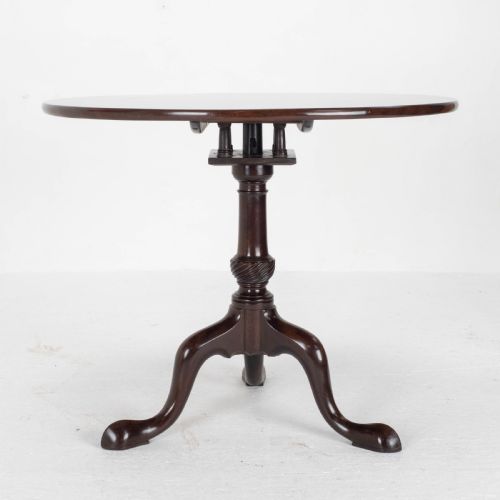 GEORGE II MAHOGANY BIRDCAGE TILT TOP TRIPOD SUPPER TABLE GEORGIAN - ADDITIONAL PHOTO 6
