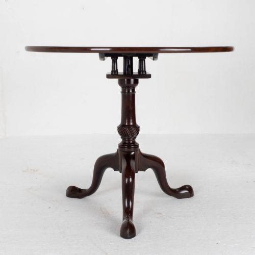GEORGE II MAHOGANY BIRDCAGE TILT TOP TRIPOD SUPPER TABLE GEORGIAN - ADDITIONAL PHOTO 9
