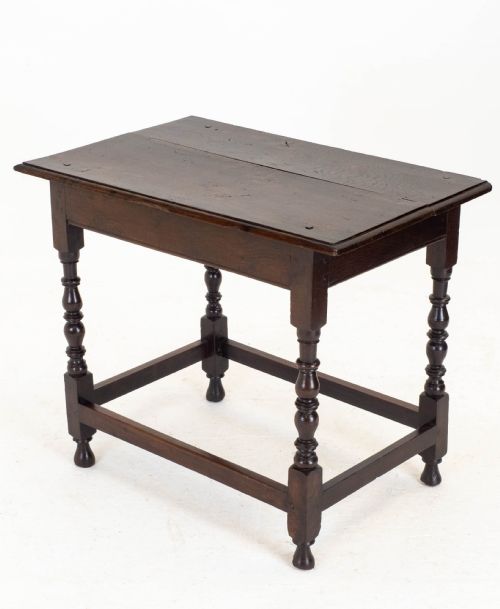 c17th dark oak english country side table jacobean carolean - CATEGORY: ANTIQUE TABLES - DATED BEFORE 1700