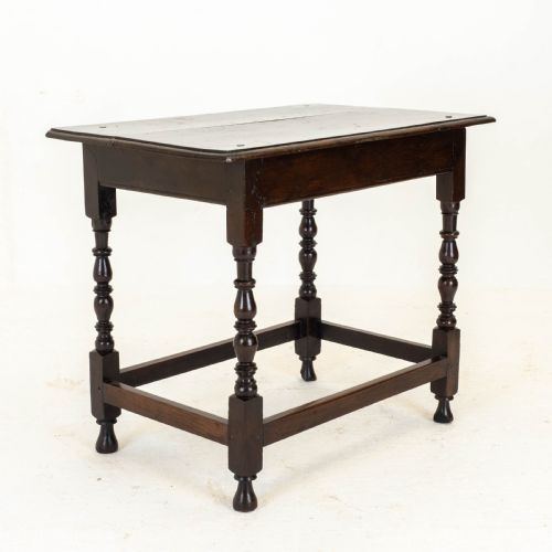 C17TH DARK OAK ENGLISH COUNTRY SIDE TABLE JACOBEAN CAROLEAN - ADDITIONAL PHOTO 1