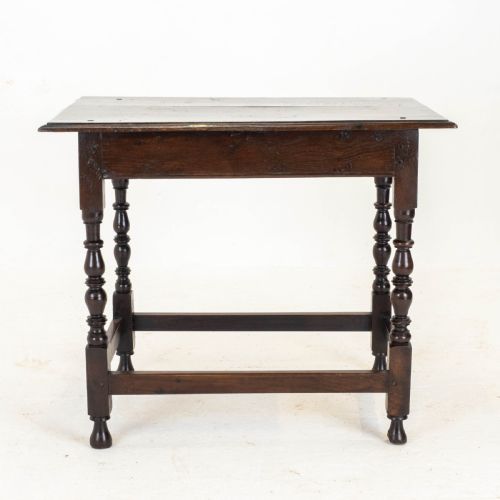C17TH DARK OAK ENGLISH COUNTRY SIDE TABLE JACOBEAN CAROLEAN - ADDITIONAL PHOTO 3