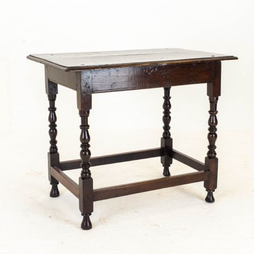 C17TH DARK OAK ENGLISH COUNTRY SIDE TABLE JACOBEAN CAROLEAN - ADDITIONAL PHOTO 4