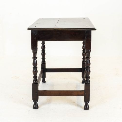 C17TH DARK OAK ENGLISH COUNTRY SIDE TABLE JACOBEAN CAROLEAN - ADDITIONAL PHOTO 5