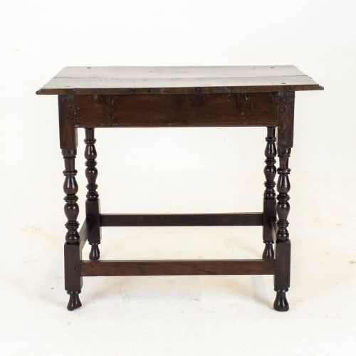 C17TH DARK OAK ENGLISH COUNTRY SIDE TABLE JACOBEAN CAROLEAN - ADDITIONAL PHOTO 6