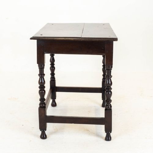 C17TH DARK OAK ENGLISH COUNTRY SIDE TABLE JACOBEAN CAROLEAN - ADDITIONAL PHOTO 7