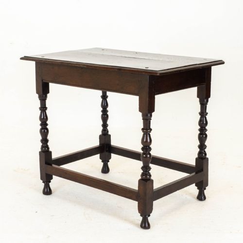C17TH DARK OAK ENGLISH COUNTRY SIDE TABLE JACOBEAN CAROLEAN - ADDITIONAL PHOTO 9
