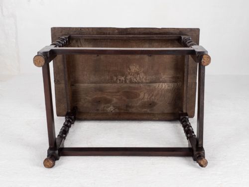 C17TH DARK OAK ENGLISH COUNTRY SIDE TABLE JACOBEAN CAROLEAN - ADDITIONAL PHOTO 15