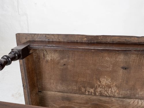 C17TH DARK OAK ENGLISH COUNTRY SIDE TABLE JACOBEAN CAROLEAN - ADDITIONAL PHOTO 16