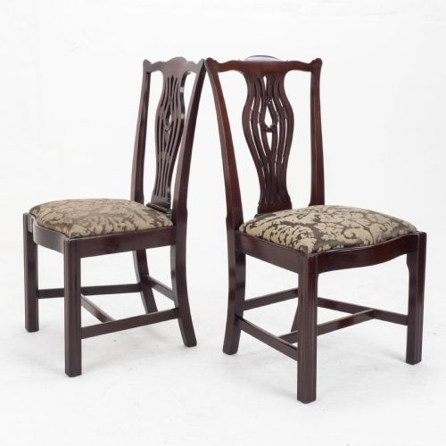 GEORGIAN CHIPPENDALE MAHOGANY SET OF 4 DINING CHAIRS GEORGE III - ADDITIONAL PHOTO 3