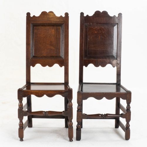 C17TH SET OF 7 OAK HIGH BACK DINING CHAIRS 6 1 JACOBEAN CAROLEAN BACK STOOL - ADDITIONAL PHOTO 11
