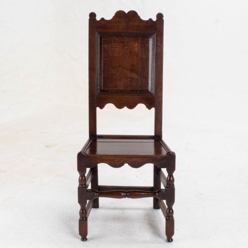 C17TH SET OF 7 OAK HIGH BACK DINING CHAIRS 6 1 JACOBEAN CAROLEAN BACK STOOL - ADDITIONAL PHOTO 15