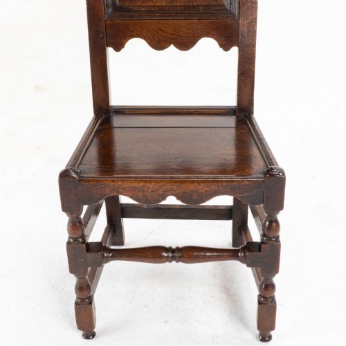 C17TH SET OF 7 OAK HIGH BACK DINING CHAIRS 6 1 JACOBEAN CAROLEAN BACK STOOL - ADDITIONAL PHOTO 17