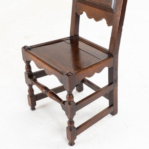 C17TH SET OF 7 OAK HIGH BACK DINING CHAIRS 6 1 JACOBEAN CAROLEAN BACK STOOL - ADDITIONAL PHOTO 18