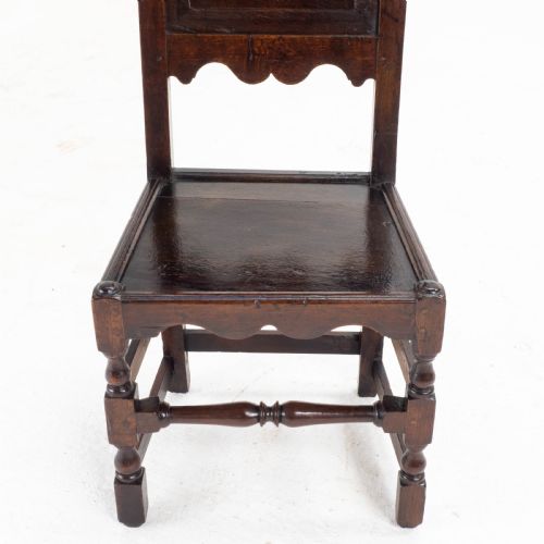 C17TH SET OF 7 OAK HIGH BACK DINING CHAIRS 6 1 JACOBEAN CAROLEAN BACK STOOL - ADDITIONAL PHOTO 19