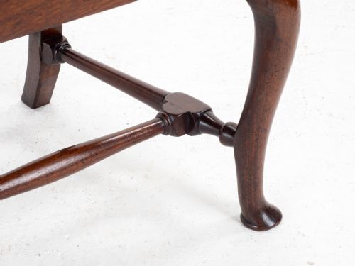 EARLY C18TH QUEEN ANNE WALNUT HIGH BACK UPHOLSTERED DINING SIDE CHAIR - ADDITIONAL PHOTO 13